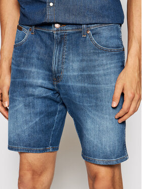 Wrangler Wrangler Szorty jeansowe Texas W11CQ148R 112126018 Niebieski Slim Fit