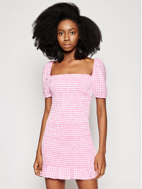 Guess Guess Každodenní šaty Aida W1GK0Y WDV70 Růžová Slim Fit