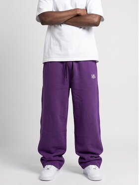 Jigga Wear Jigga Wear Spodnie dresowe Szerokie luźne purpurowe 131964 Fioletowy jasny Baggy Fit