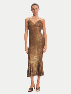 NORMA KAMALI NORMA KAMALI Sukienka koktajlowa ST4243SQ162151 Brązowy Slim Fit