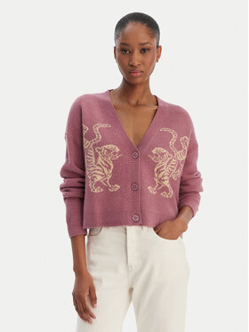 RVCA RVCA Kardigan EVJSW03002 Fioletowy Relaxed Fit