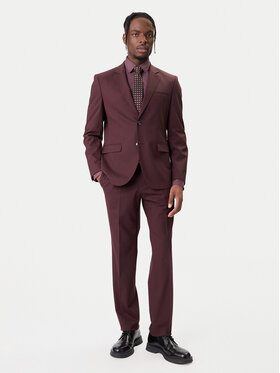 HUGO HUGO Oblek Arti-Hesten253X 50544524 Hnědá Extra Slim Fit