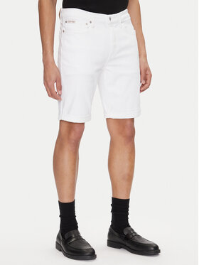 Calvin Klein Jeans Calvin Klein Jeans Džínové šortky J30J327536 Bílá Slim Fit