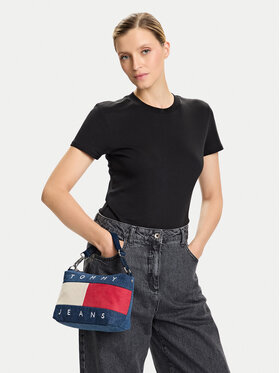 Tommy Jeans Tommy Jeans Ročna torba Tjw Archive Denim Shoulder Bag AW0AW18213 Modra