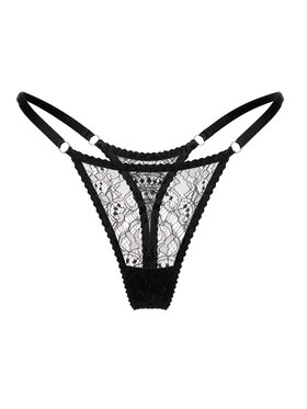 Merci Lingerie Merci Lingerie Stringi EPT14OP04 Czarny