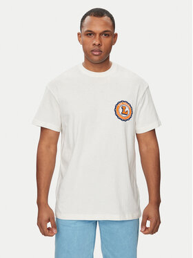 Lee Lee T-krekls Varsity 112350085 Écru Relaxed Fit