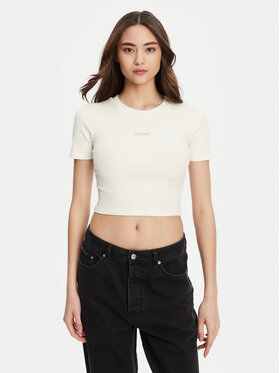 Guess Guess T-shirt V5YP08 K8RT2 Bijela Slim Fit