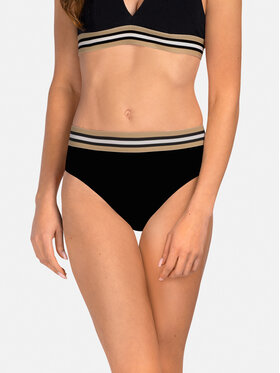 Miss Lou Miss Lou Bikini pezzo sotto D-AB1-CZ Nero