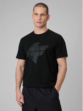4F 4F T-Shirt CITY Czarny Regular Fit