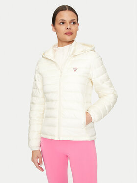 Guess Jeans Guess Jeans Daunenjacke W4YL00 WG922 Écru Regular Fit