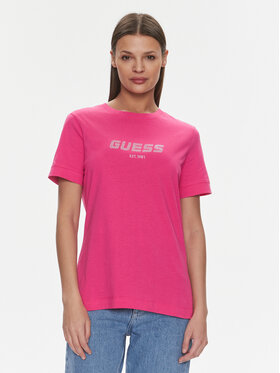 Guess Guess T-Shirt Eleanora V4RI10 K8HM4 Ροζ Regular Fit