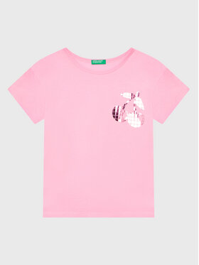 United Colors Of Benetton United Colors Of Benetton Футболка 3096C10AS Рожевий Regular Fit