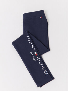 Tommy Hilfiger Tommy Hilfiger Legginsy Essential KG0KG06586 Granatowy Slim Fit
