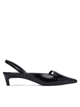 Tommy Hilfiger Tommy Hilfiger Décolleté Th Buckle Kitten Slingback Pump FW0FW09384 Nero