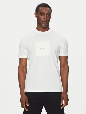 BOSS BOSS Tričko Logo 50538096 Biela Regular Fit