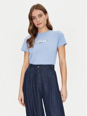 Guess Jeans Guess Jeans Póló W5RI54 J1314 Kék Regular Fit