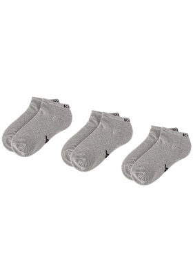 Kappa Kappa Σετ 3 ζευγάρια κοντές κάλτσες unisex 704275 Γκρι