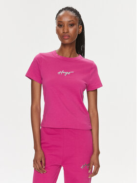 Hugo Hugo T-Shirt Classic 50508289 Różowy Regular Fit