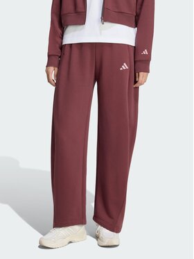 adidas adidas Spodnie materiałowe 170200 Czerwony ciemny Loose Fit