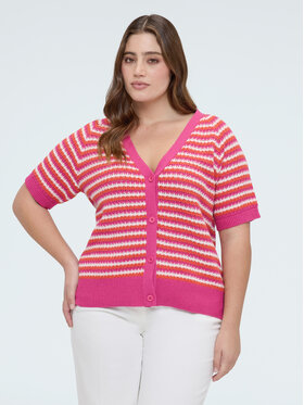 Fiorella Rubino Fiorella Rubino Kardigan M119L008393N0S9 Różowy Boxy Fit