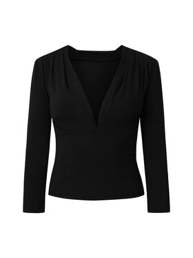 Me complete Me complete Bluzka Bluzka Czarny Slim Fit
