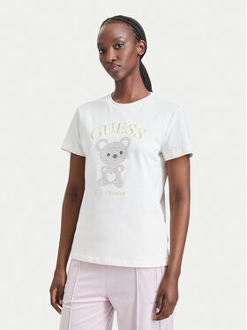 Guess Guess Футболка V6BI28 K9360 Кремовий Regular Fit