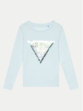 Guess Guess Majica K4RI30 K6YW1 Plava Regular Fit