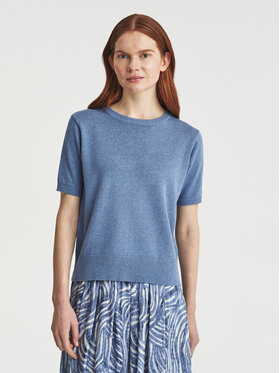 TATUUM TATUUM Bluzka FLOM Niebieski Loose Fit