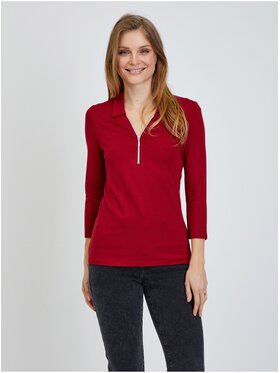 Orsay Orsay Koszula 180195-395000__M Czerwony Regular Fit