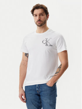 Calvin Klein Jeans Calvin Klein Jeans T-shirt Meta Monogram J30J325498 Bianco Regular Fit