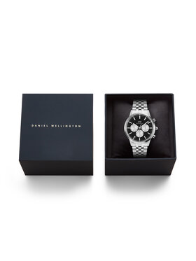 Daniel Wellington Daniel Wellington Zegarek Iconic Chronograph DW00100873 Srebrny