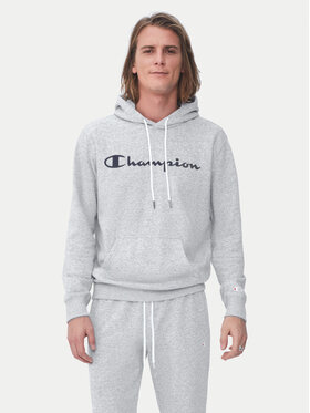 Champion Champion Majica dugih rukava Script Logo 217142 Siva Comfort Fit