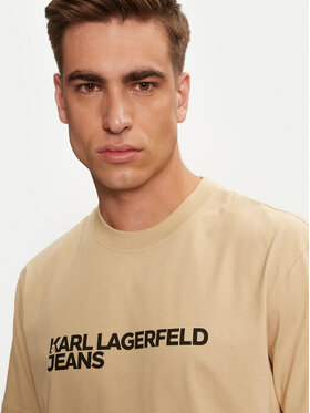 Karl Lagerfeld Jeans T-shirt 235D1707 Bež Regular Fit