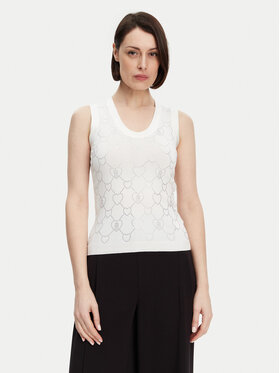 Fracomina Fracomina Top FR25ST4003K414R9 Écru Regular Fit