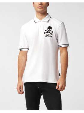 PHILIPP PLEIN PHILIPP PLEIN Polokošeľa 27113 Biela Slim Fit