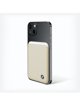 napo gloves napo gloves Etui na karty kredytowe iPhone 13, 14, 15, 16 Beżowy