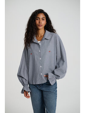 Le Songe Le Songe Koszula MERY CHERRY Granatowy Oversize