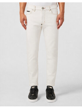 PHILIPP PLEIN PHILIPP PLEIN Jeansy 30580 Bílá Slim Fit