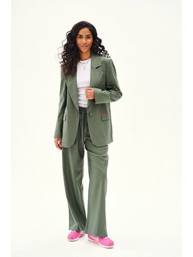 NAOKO NAOKO Spodnie garniturowe Fresh Chapter Zielony Regular Fit
