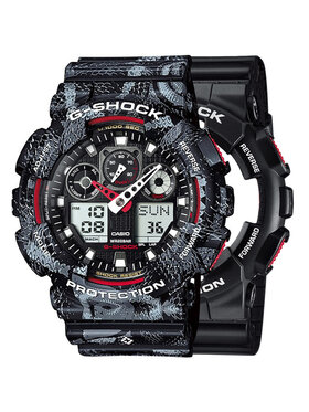 Casio Casio Zegarek SET GA-100-1A4ER + BEZEL 10520052 + PASEK 10520049 Czarny
