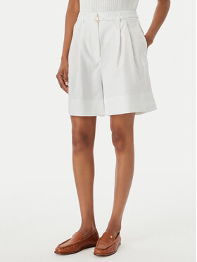 Tommy Hilfiger Tommy Hilfiger Stoffshorts WW0WW49040 Weiß Wide Leg