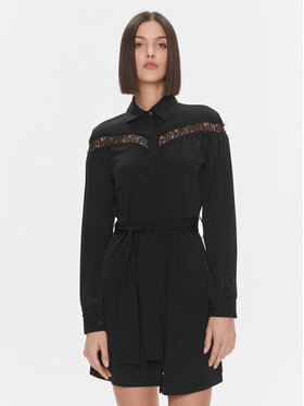 Liu Jo Liu Jo Hemdkleid MF3136 T9121 Schwarz Regular Fit