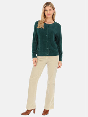 Red Button Red Button Kardigan Fluffy Zielony Regular Fit