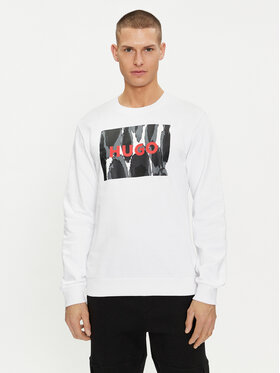 HUGO Hugo Mikina Duragol_U242 50513335 Bílá Regular Fit