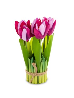 MIAhome MIAhome Sztuczne kwiaty bukiet TULIPANY Różowy