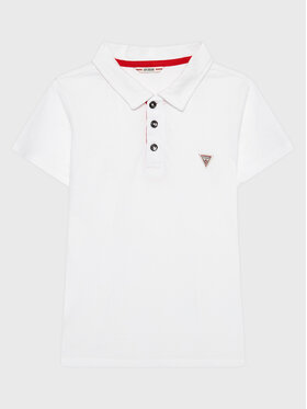 Guess Guess Tricou polo L2GP02 KAPY0 Alb Regular Fit
