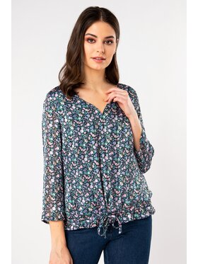 QUIOSQUE QUIOSQUE Halenka EFFECT SHIRT Modrá Regular Fit
