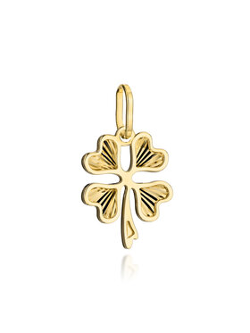 Fugart Fugart Naszyjnik Zawieszka złota koniczynka FUG6-9-Z00475-2 Złoty