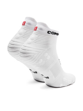 Compressport Unisex Niske čarape Pro Racing Socks V4.0 Run Low XU00047B Bijela