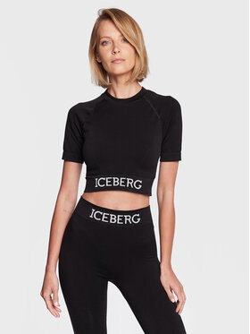 Iceberg Iceberg T-Shirt FA1463039000 Schwarz Slim Fit